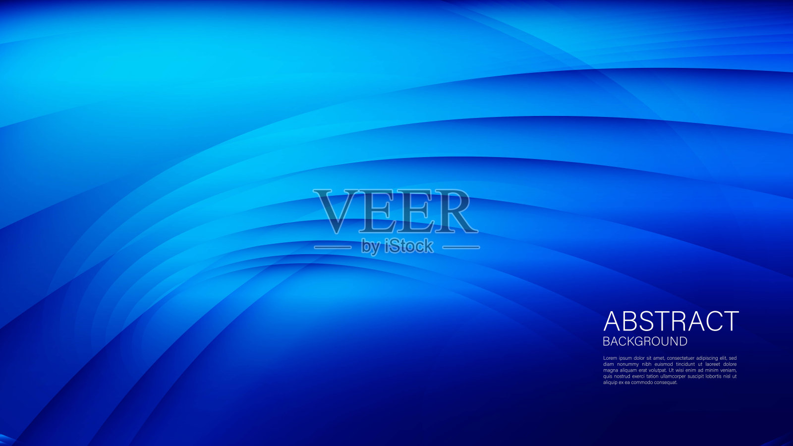 蓝色波浪抽象背景,几何图形矢量,最小纹理,网页背景,蓝色封面设计,传单模板,横幅,书封面,墙壁装饰壁纸。向量eps10“n”n插画图片素材