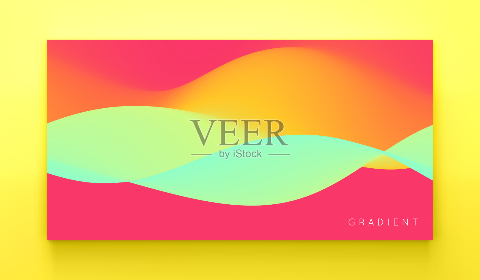 抽象波浪背景与现代梯度颜色。设计时髦的液体。现代模式。矢量插图的横幅,传单和介绍。插画图片素材