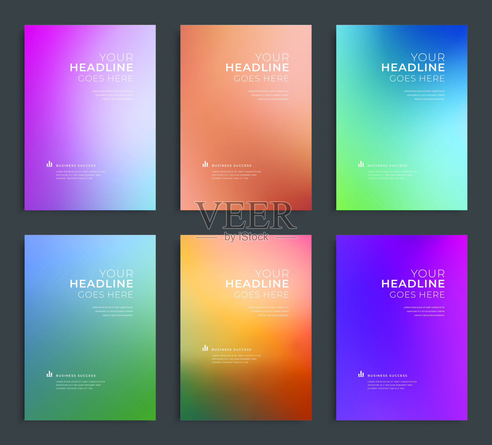 现代抽象年度报告,传单设计,小册子模板设置。设计模板素材