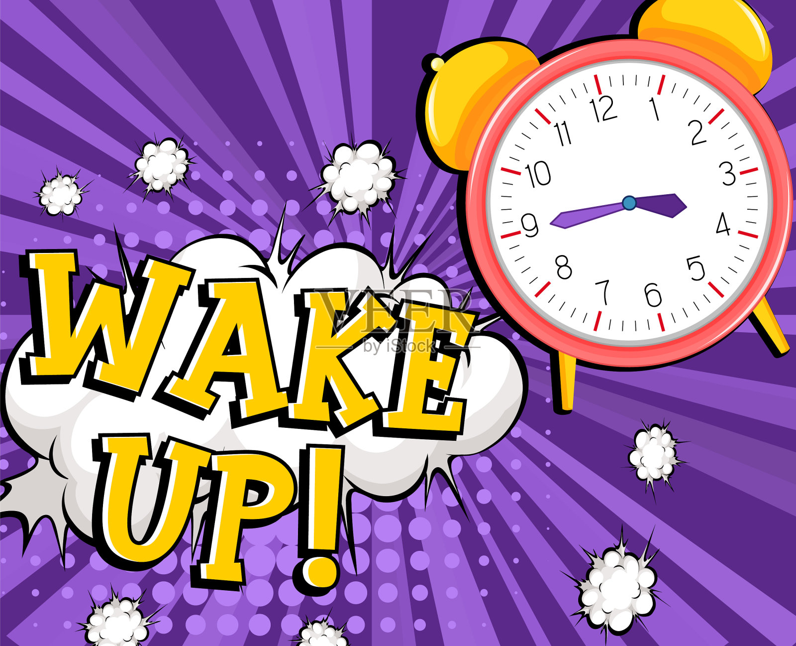 缩略语和表情复古漫画插画图片素材