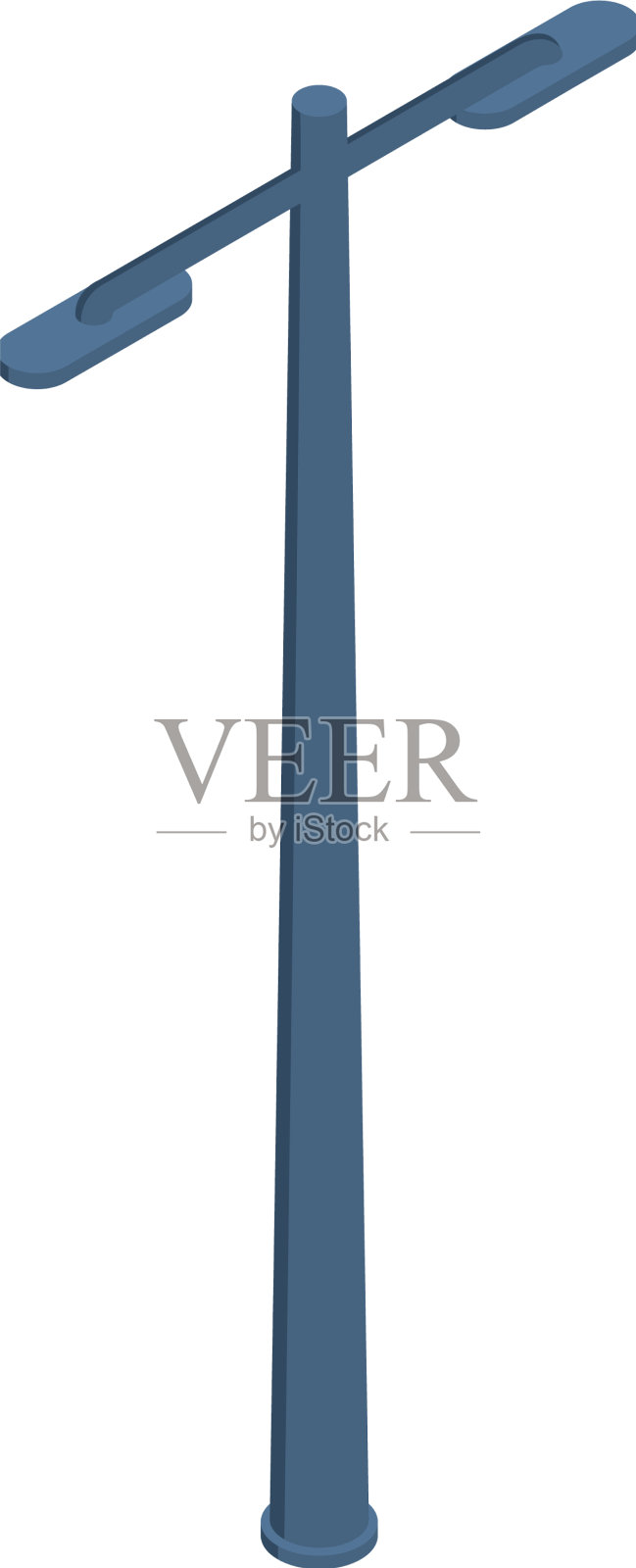 公园灯柱构图设计元素图片