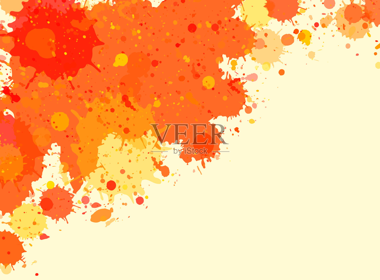 水彩颜料溅框插画图片素材