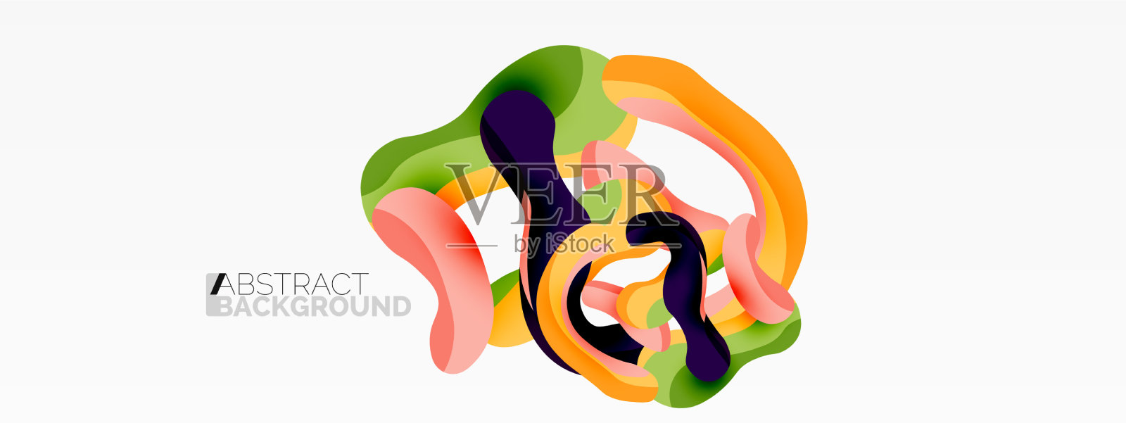 创意几何壁纸飞溅液体波插画图片素材