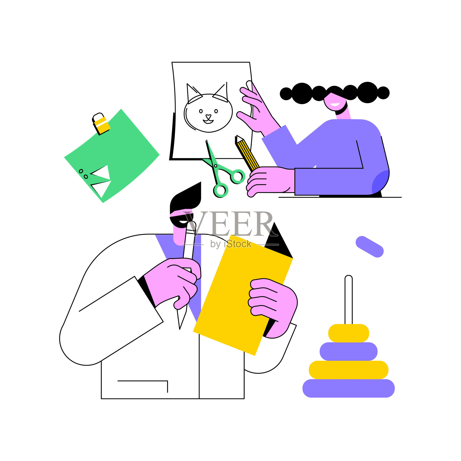 发展性筛选抽象概念向量插图。插画图片素材