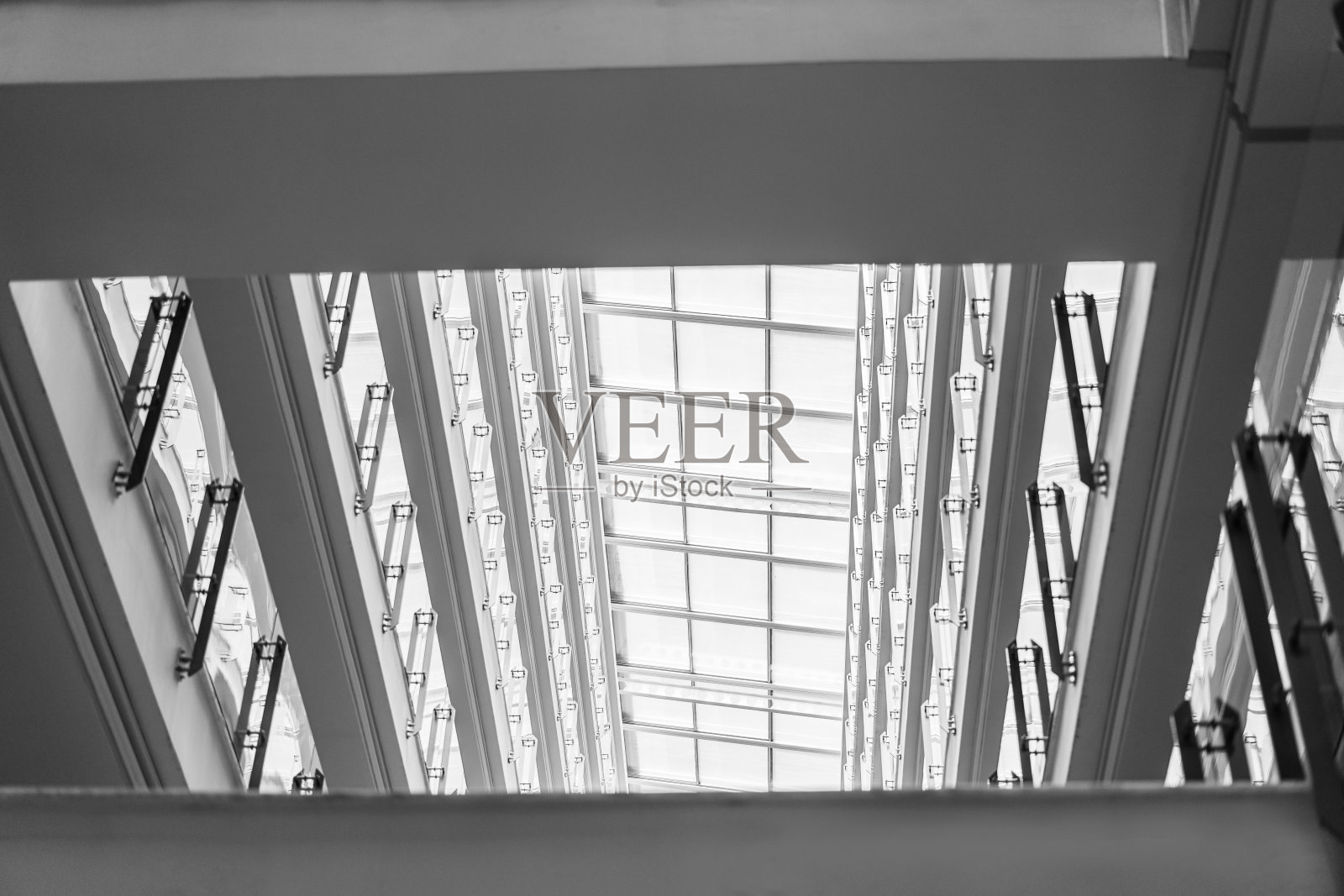 现代未来主义酒店建筑内部抽象背景照片摄影图片