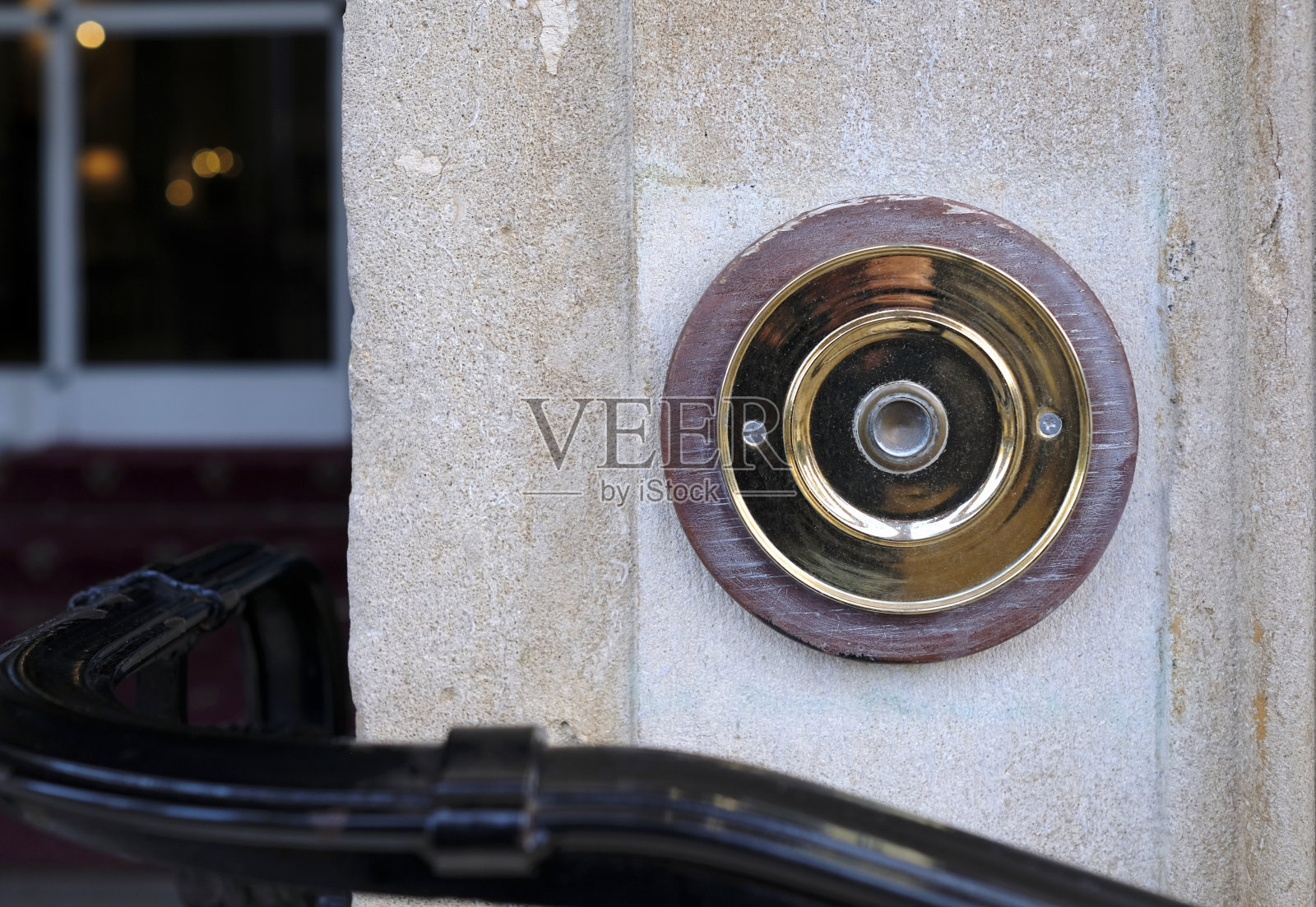 英国乡村别墅的门铃照片摄影图片