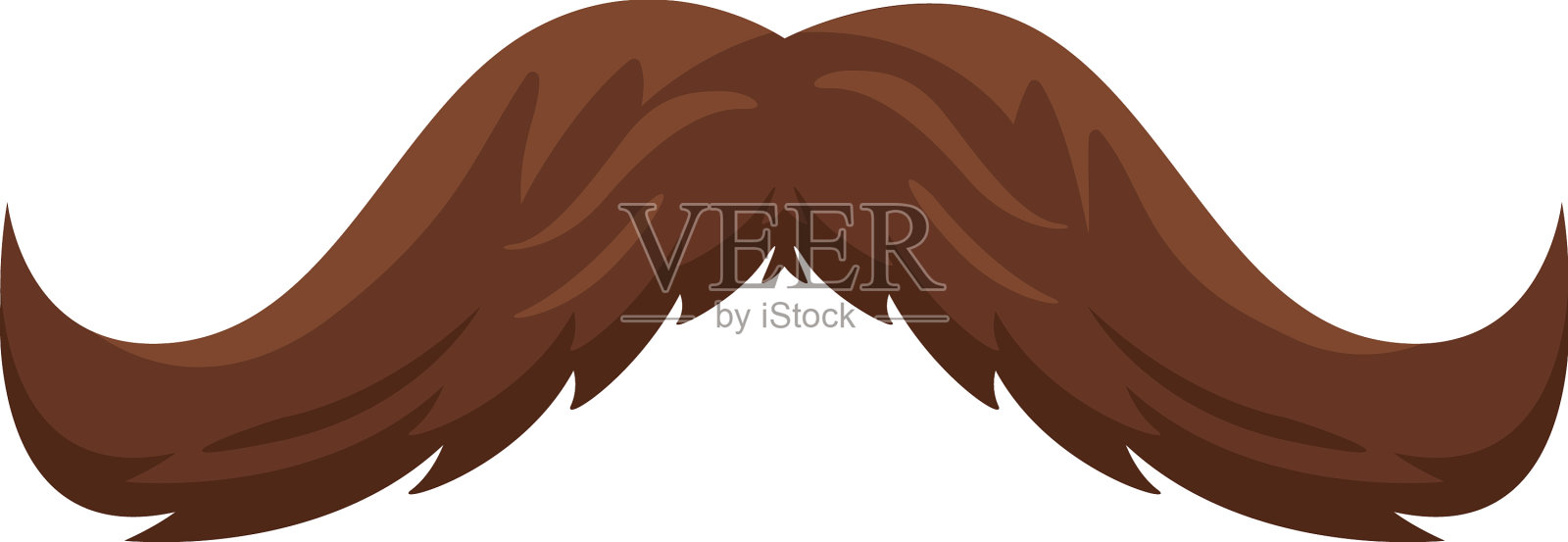 小胡子男子气概配件设计元素图片