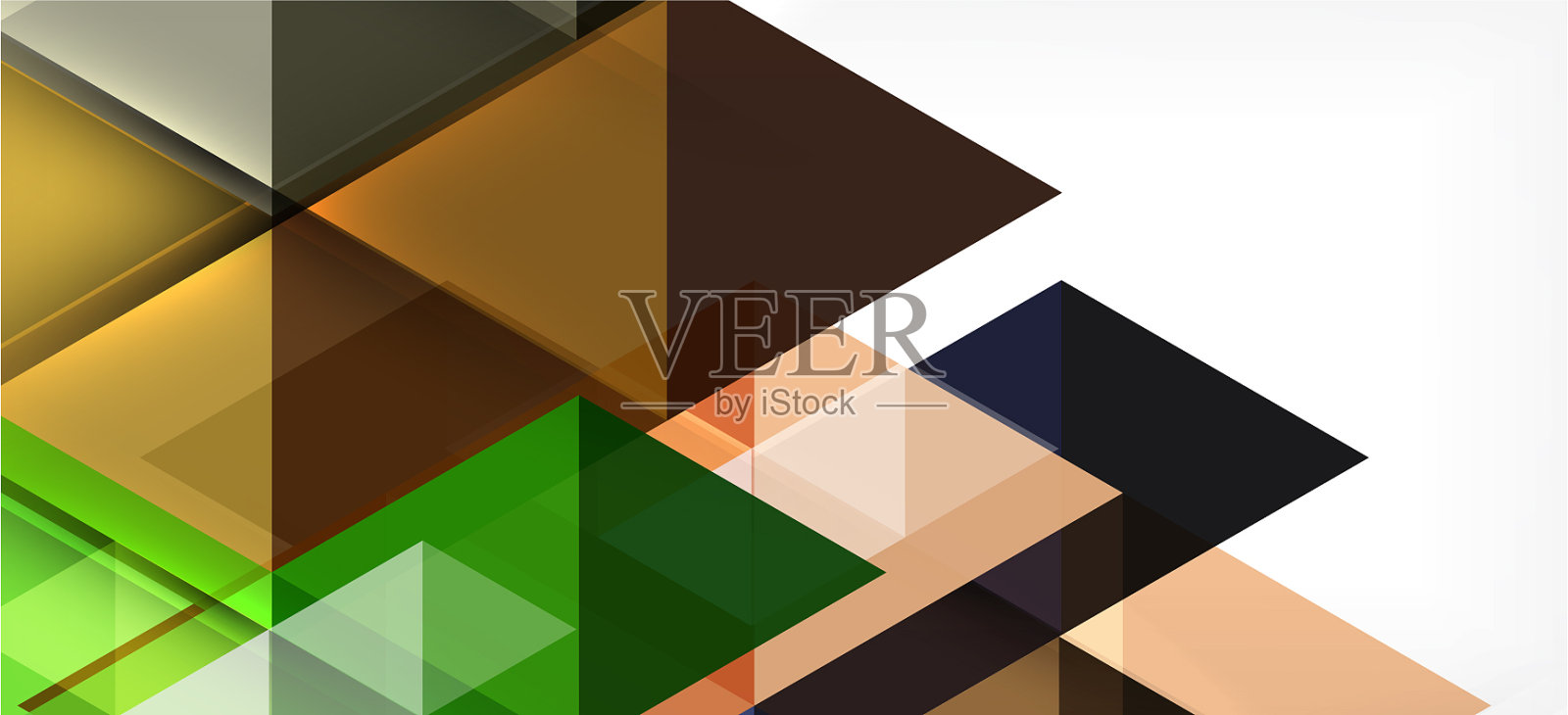 彩色重复三角形现代几何插画图片素材