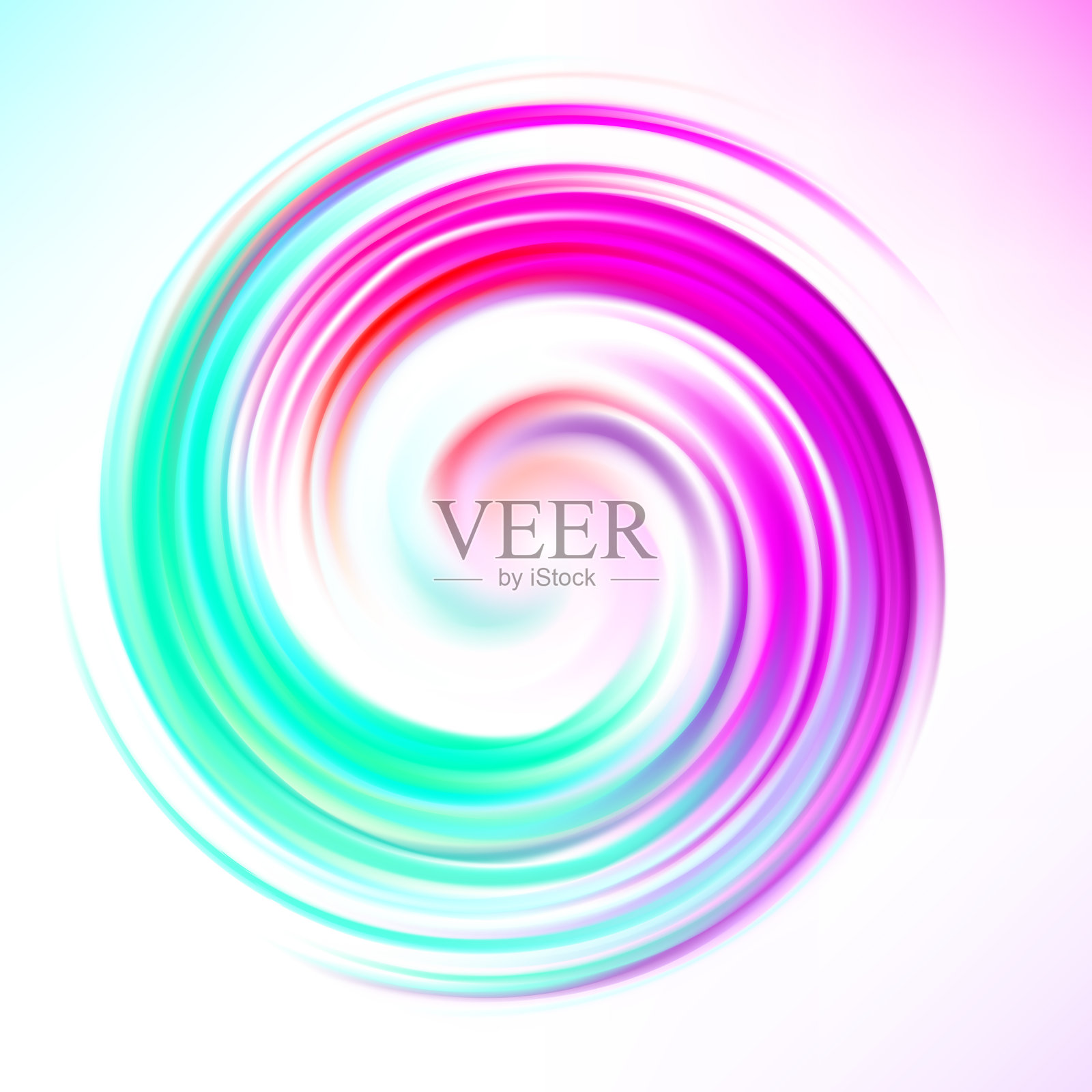 蓝色圆过渡到白色一样神奇插画图片素材