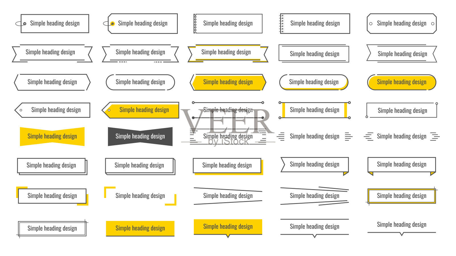 简单的标题设计设计模板素材
