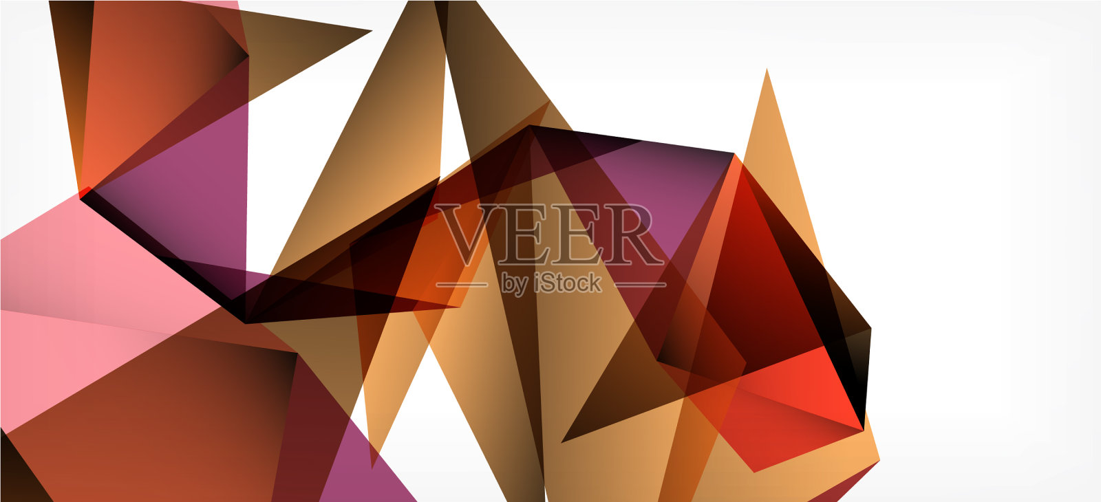 三角形几何背景在时尚的风格上插画图片素材