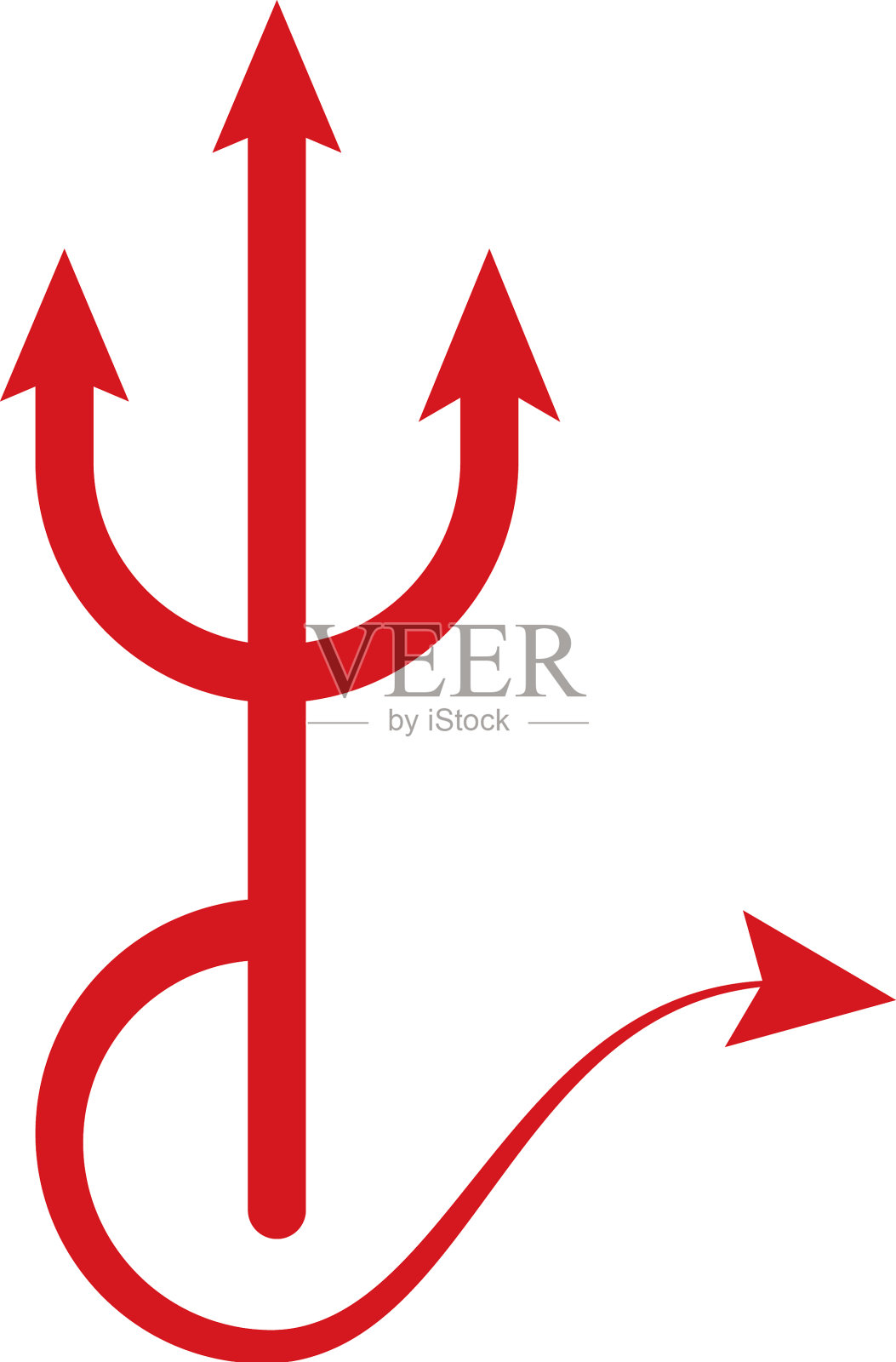 trisula魔鬼标志设计元素图片