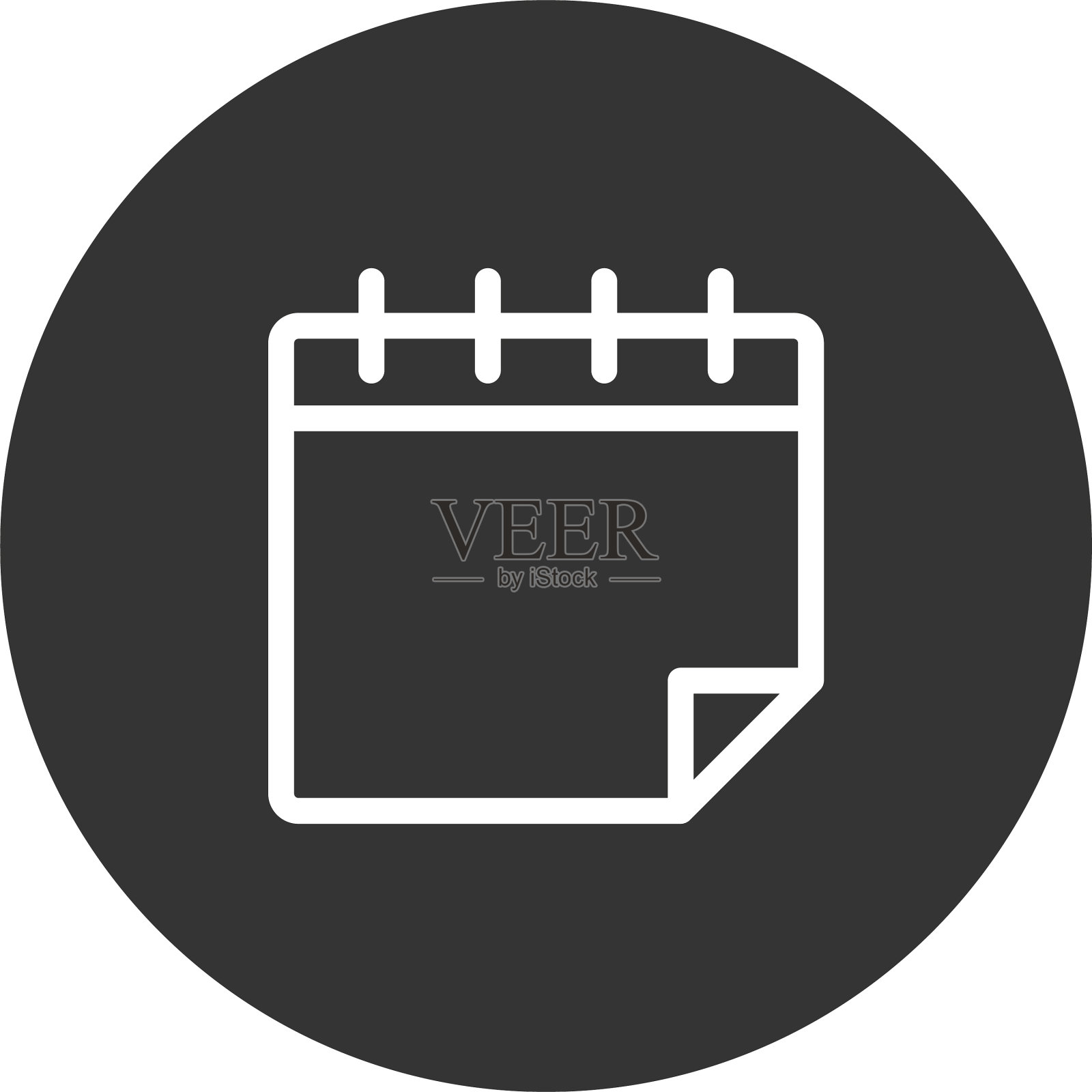 日历图标在现代风格的网站和设计模板素材