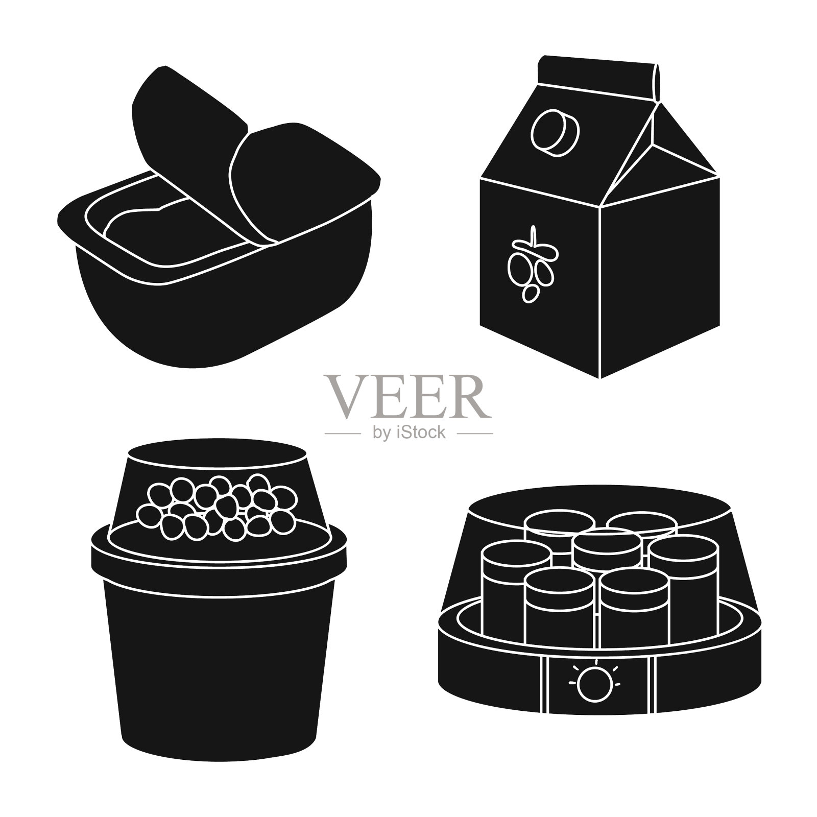 孤立对象营养和农场标志插画图片素材