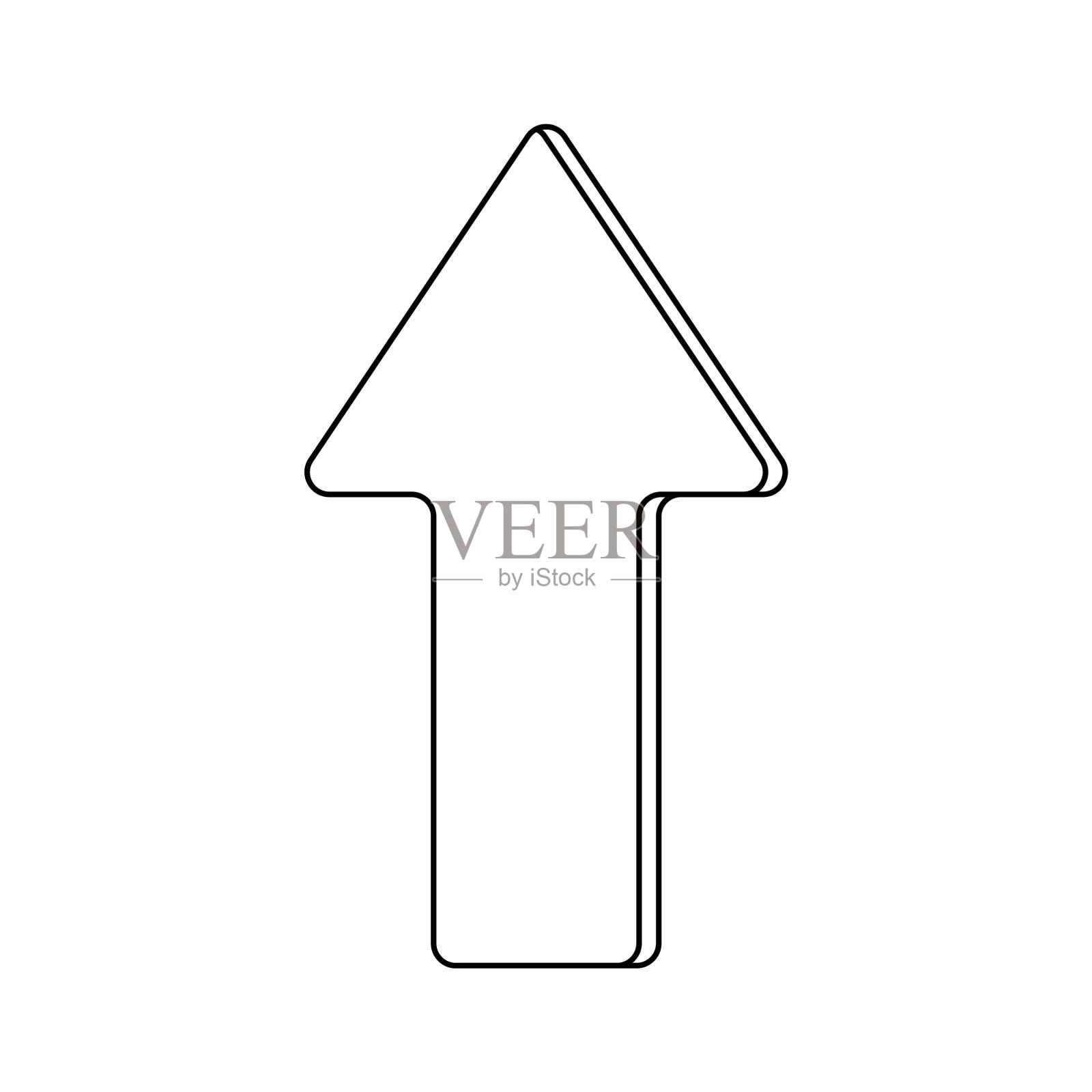 标志轮廓箭头上简单的背景设计元素图片