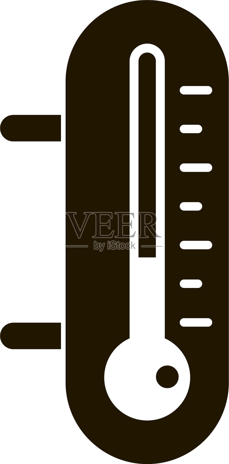 温度计图标风格简单图标素材