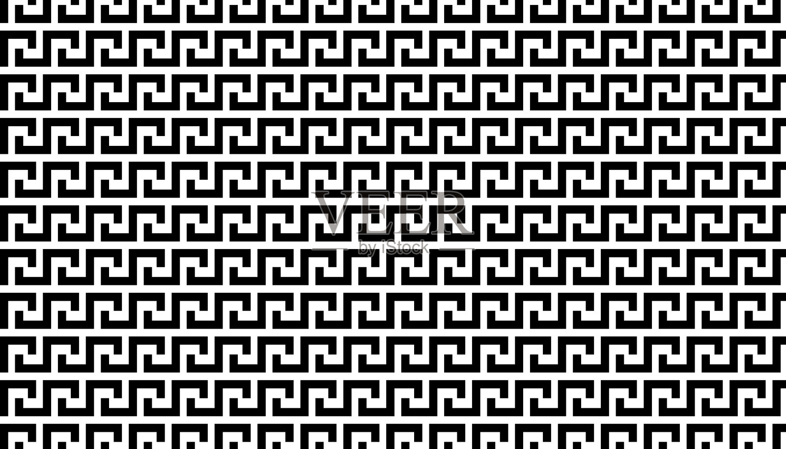 抽象的几何图案与希腊古董主题背景。矢量插图。插画图片素材