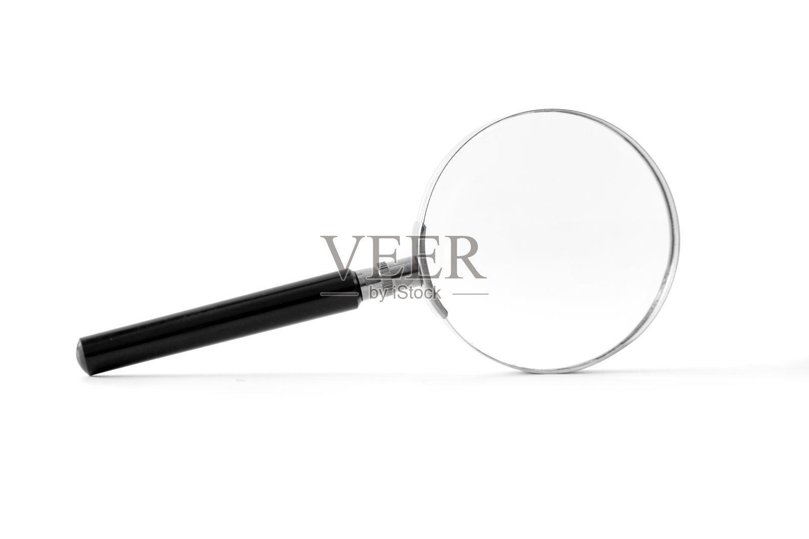 白底放大镜照片摄影图片
