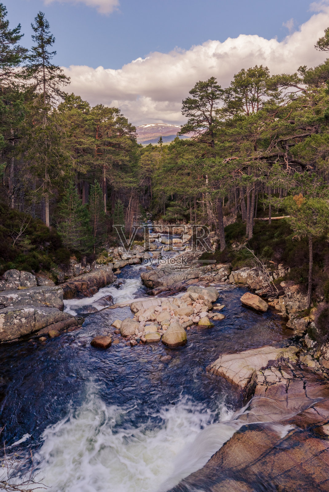 加尔布瀑布 - 苏格兰照片摄影图片