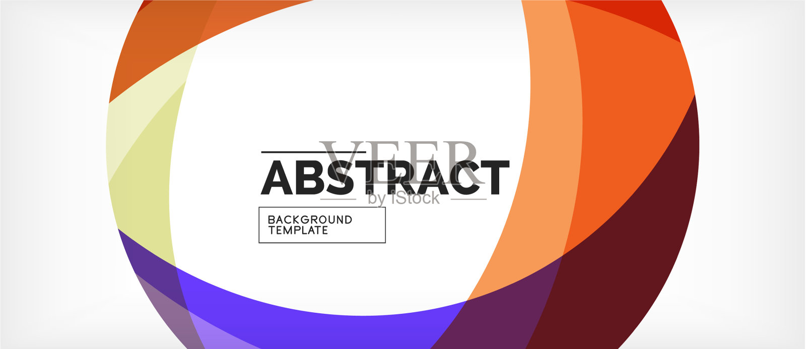 彩色波浪线抽象背景色插画图片素材