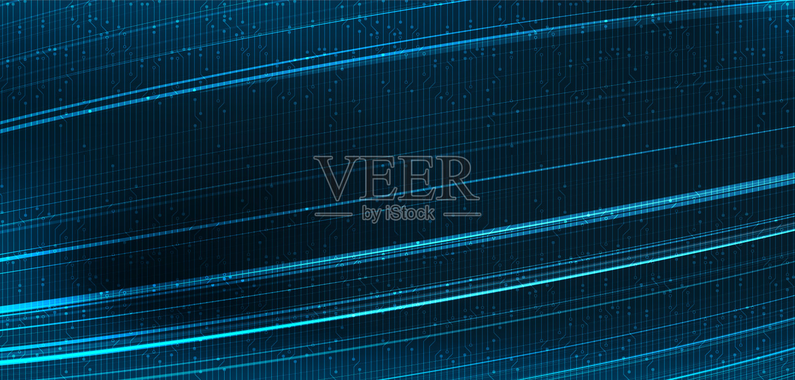 速度光技术背景,高科技数字和安全的概念设计,文本放置的自由空间,矢量插图。插画图片素材