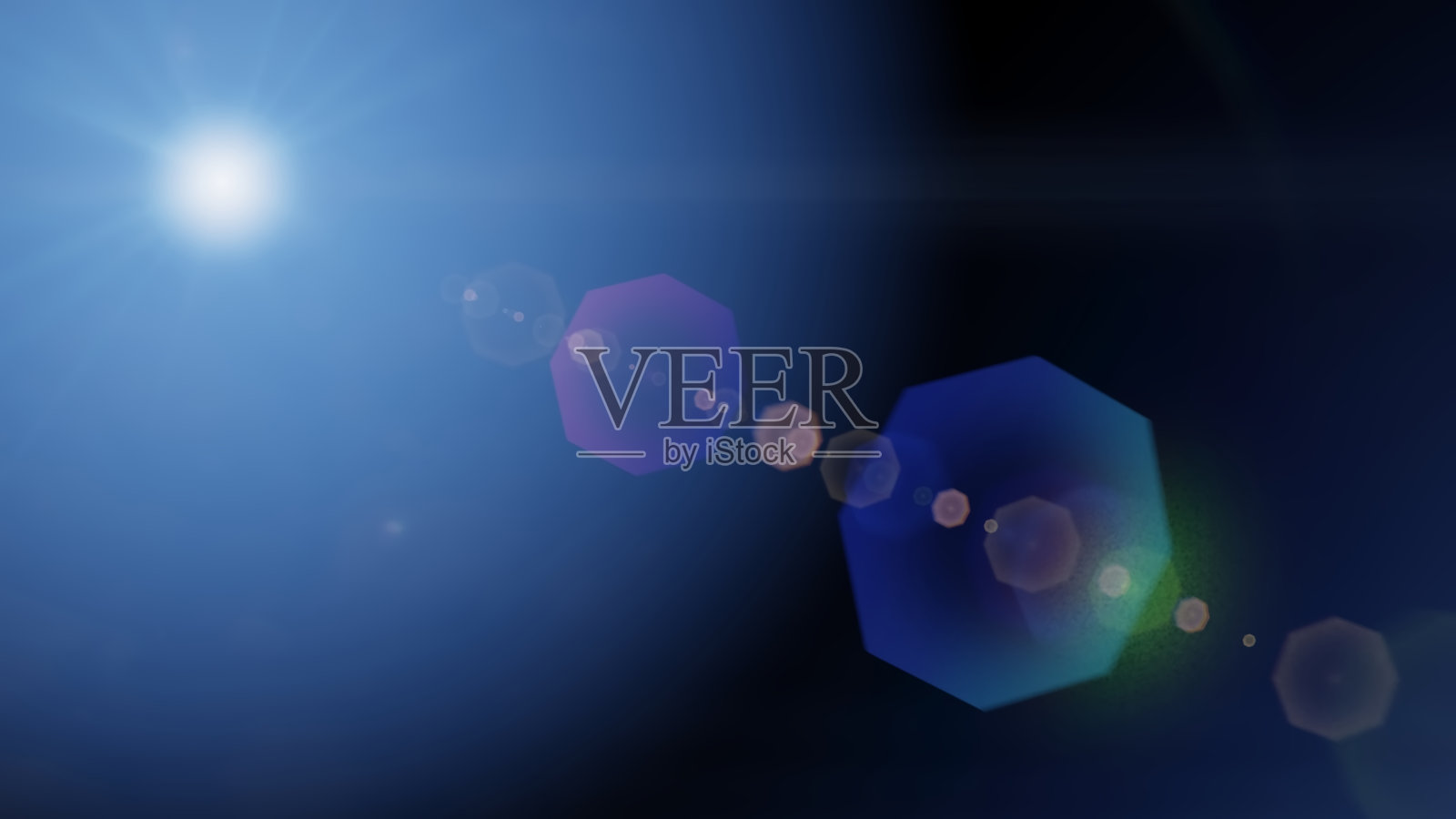 蓝光镜头光晕图形材料(镜头光晕、光、漏光)照片摄影图片