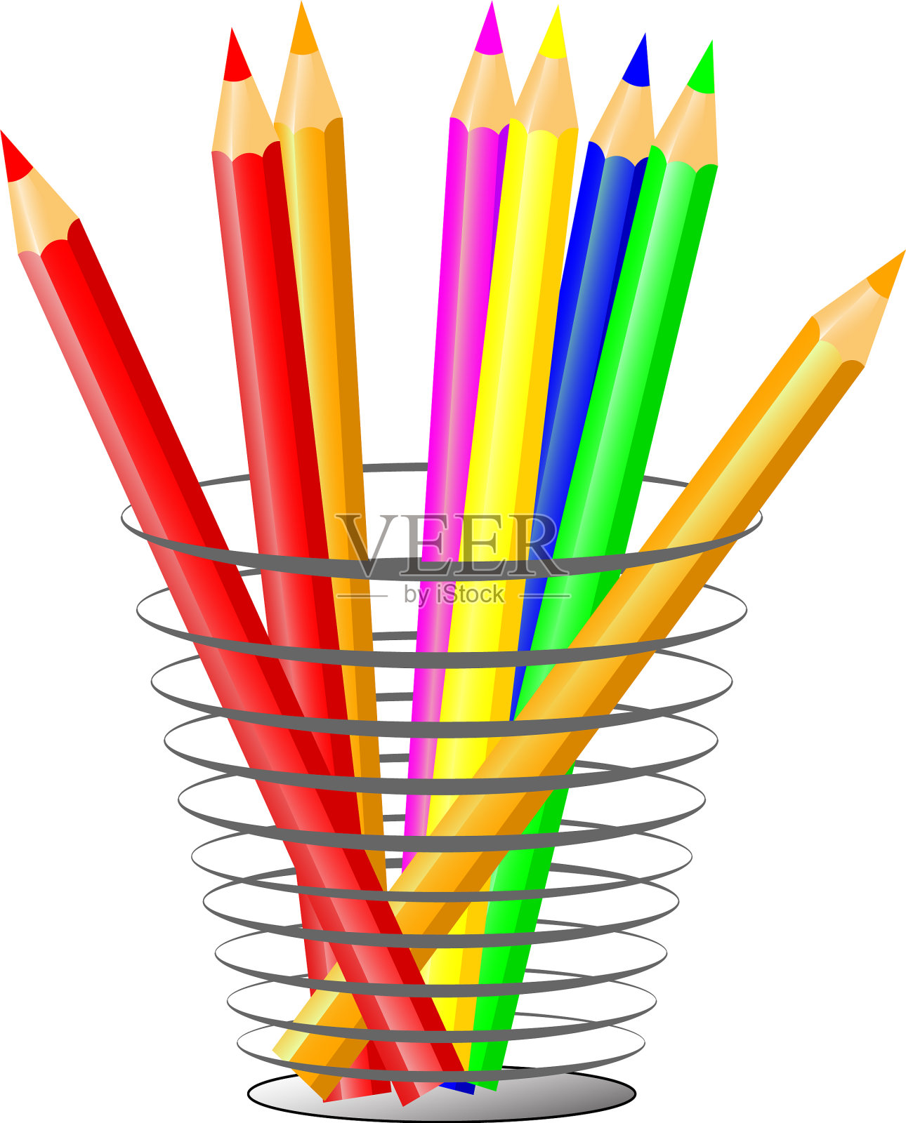 黑色铅笔盒文具图标孤立上插画图片素材