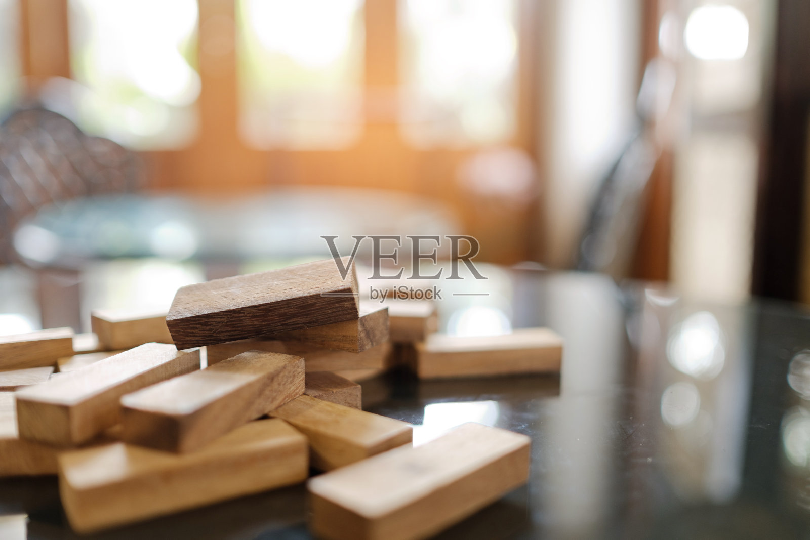 建造木块,计划和策略照片摄影图片