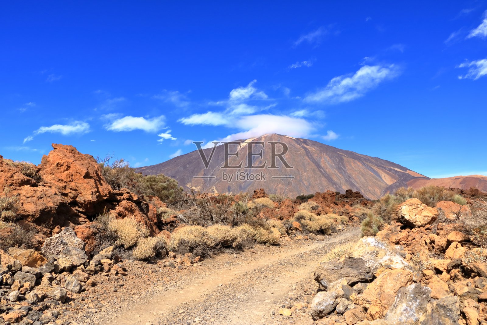 从特内里费岛到皮科德尔泰德火山的全景图照片摄影图片