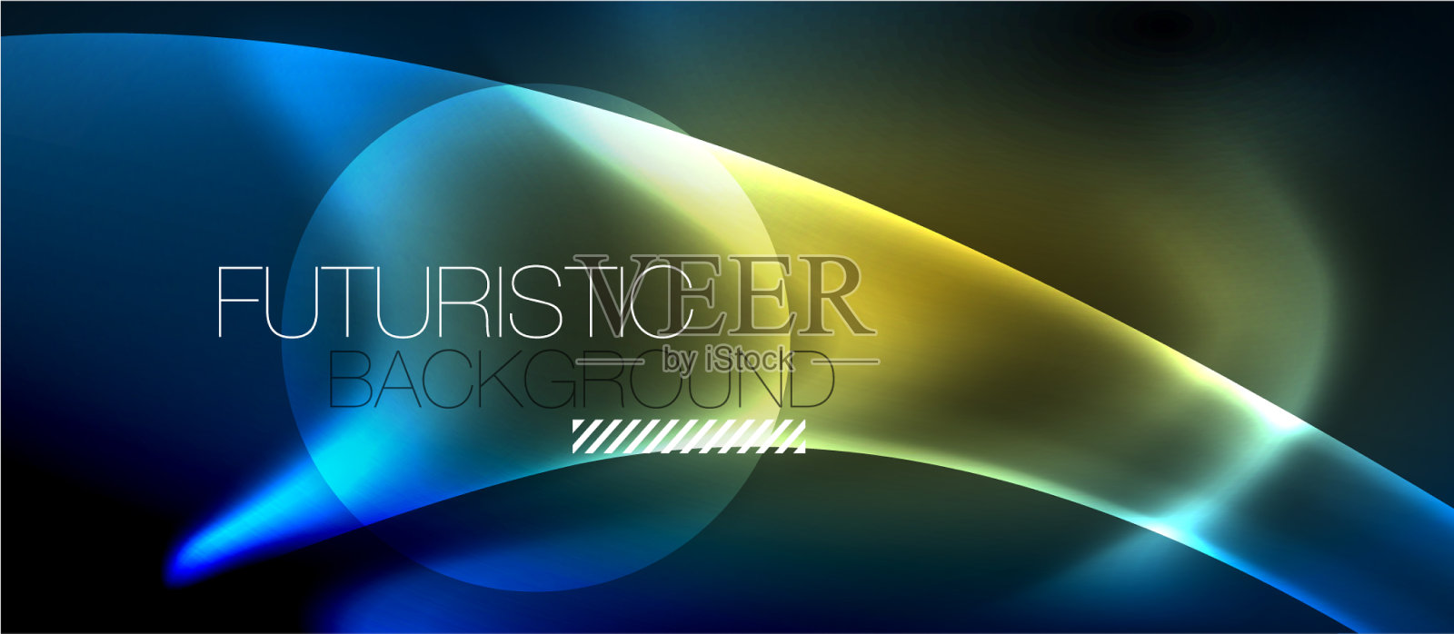 霓虹灯发光线魔法能量空间光插画图片素材