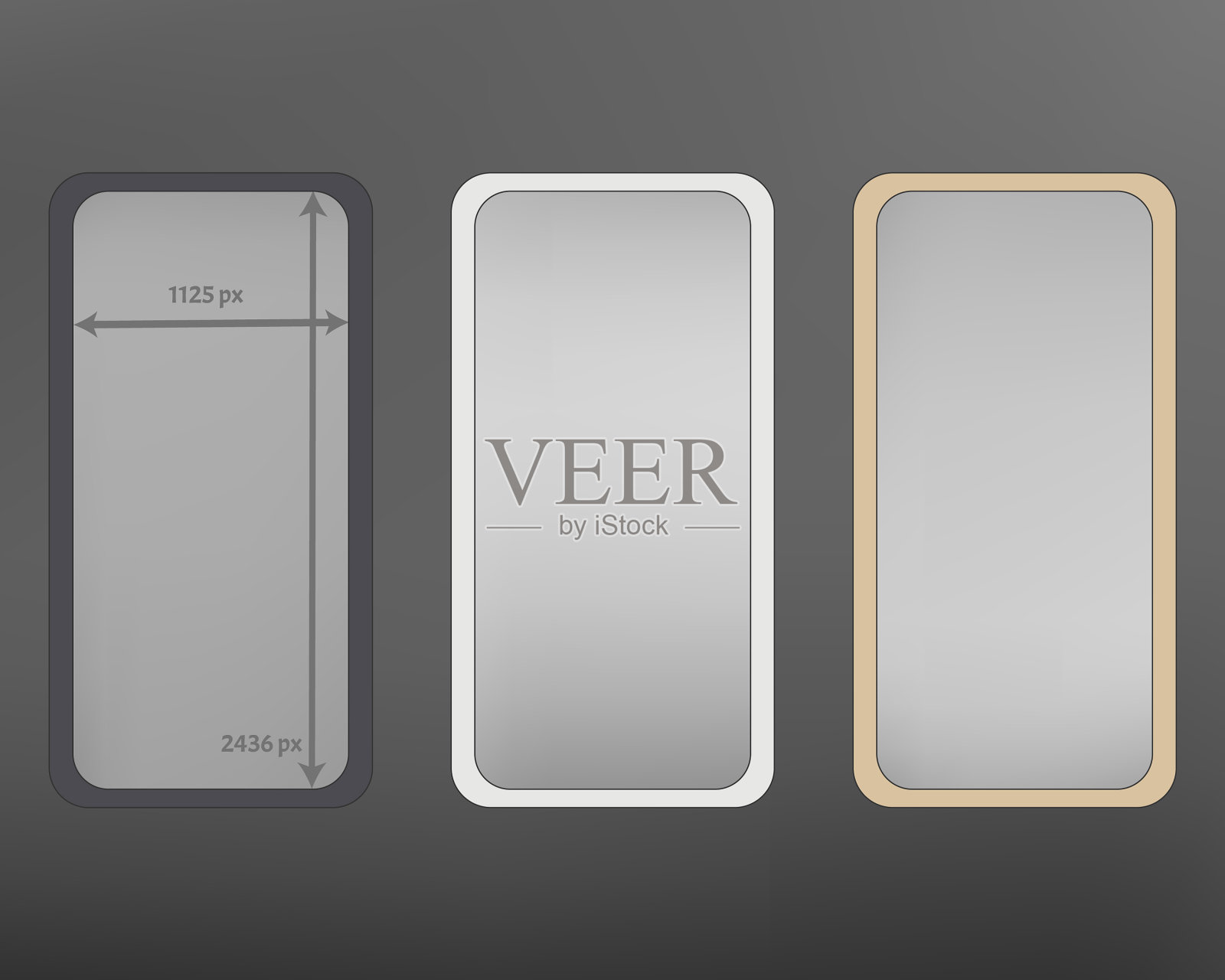 网格灰色电话背景套件插画图片素材