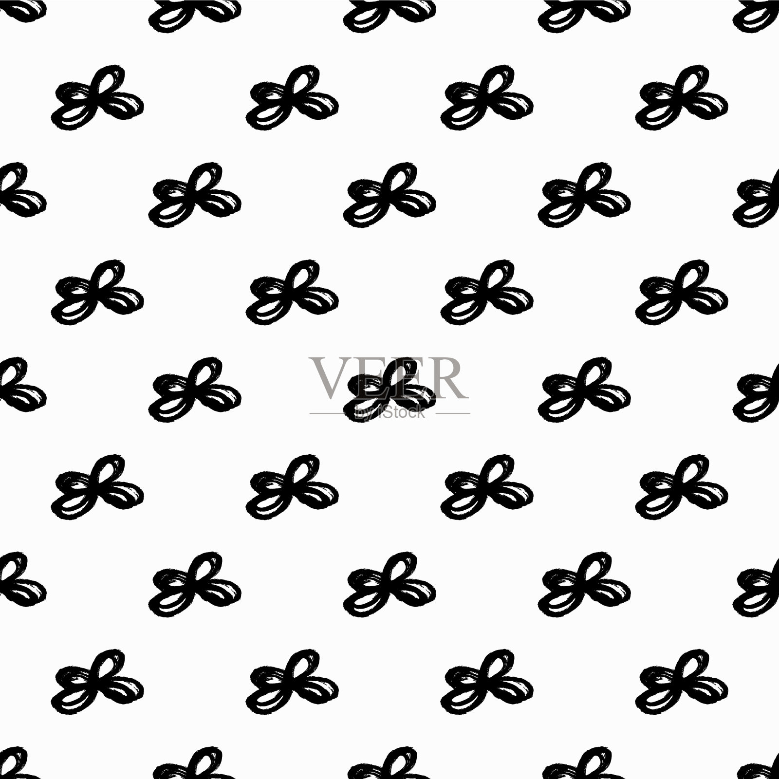 几何背景上无缝的涂鸦插画图片素材