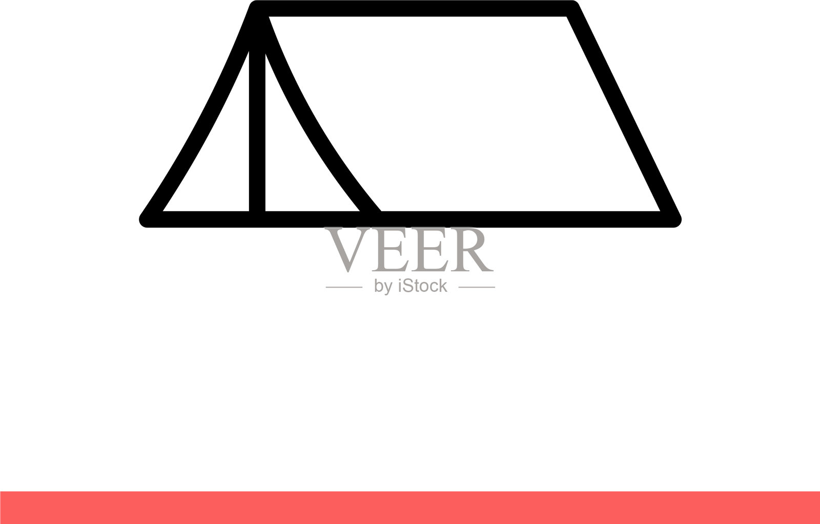 帐篷图标露营符号插画图片素材