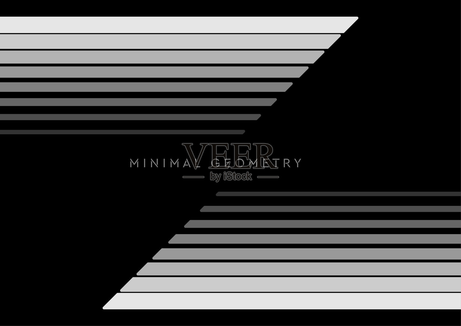 白色条纹的黑色背景抽象最小的背景插画图片素材