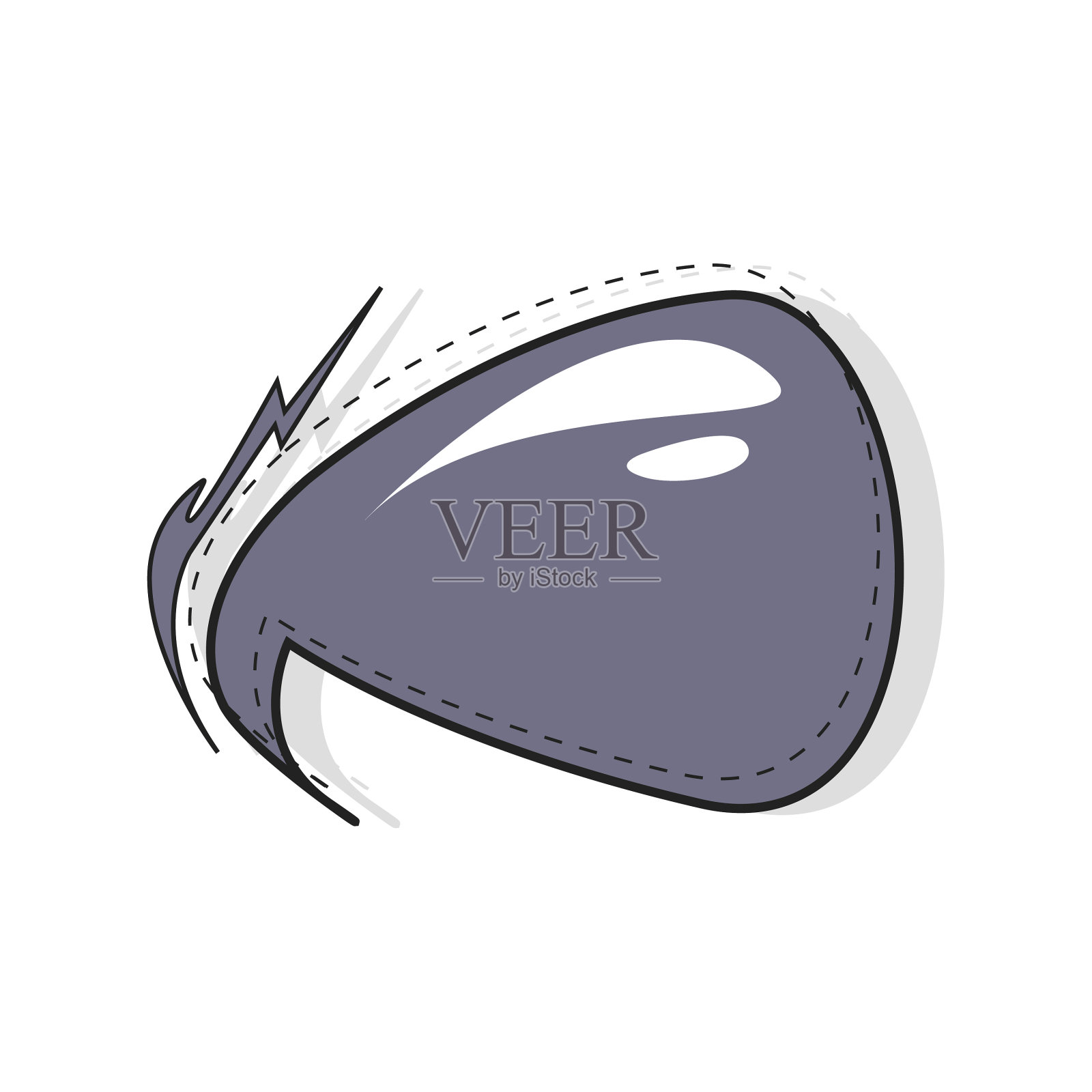 漫画书中的云言泡泡插画图片素材