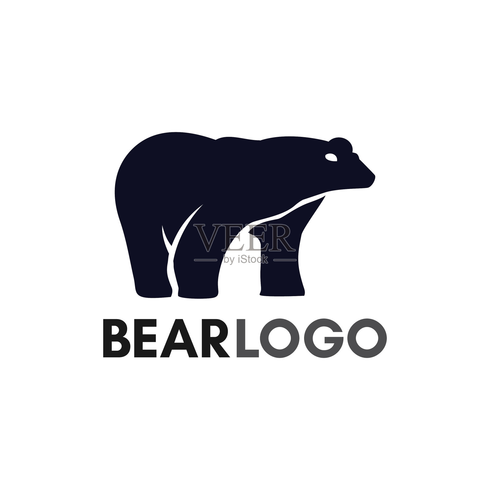 熊的标志插画图片素材