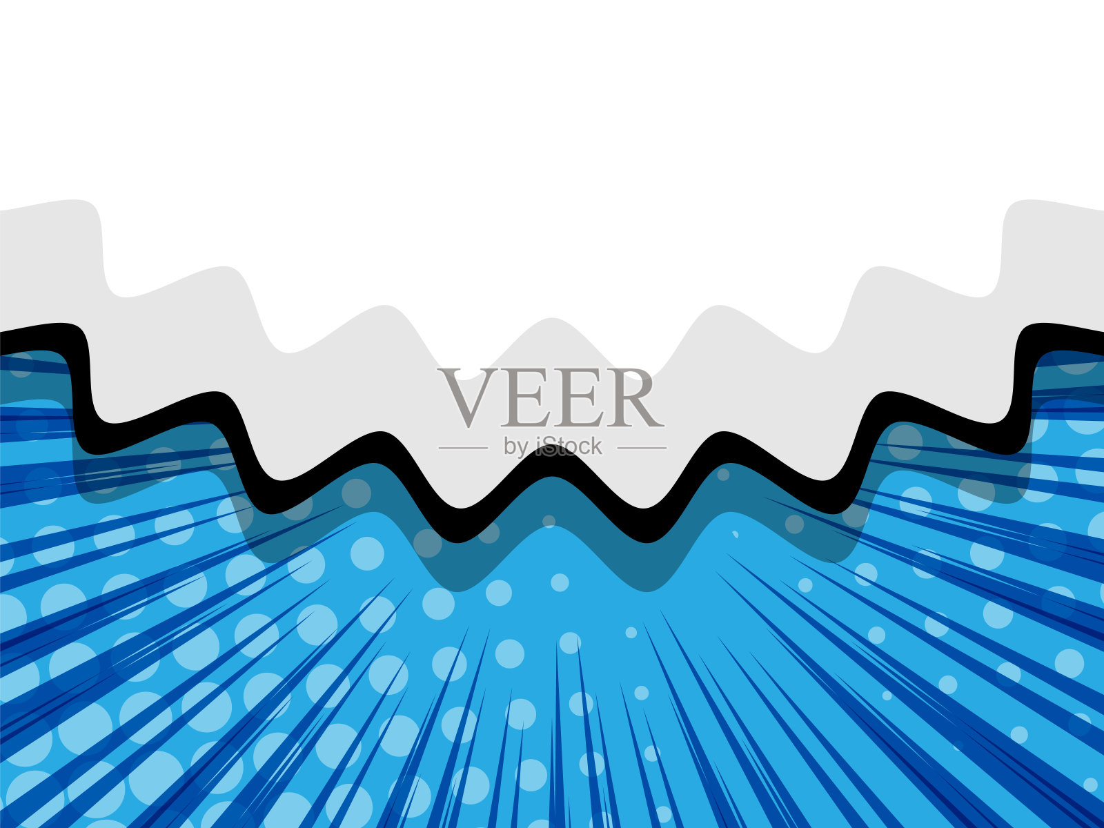 带有空白泡泡的漫画书波普艺术插画图片素材