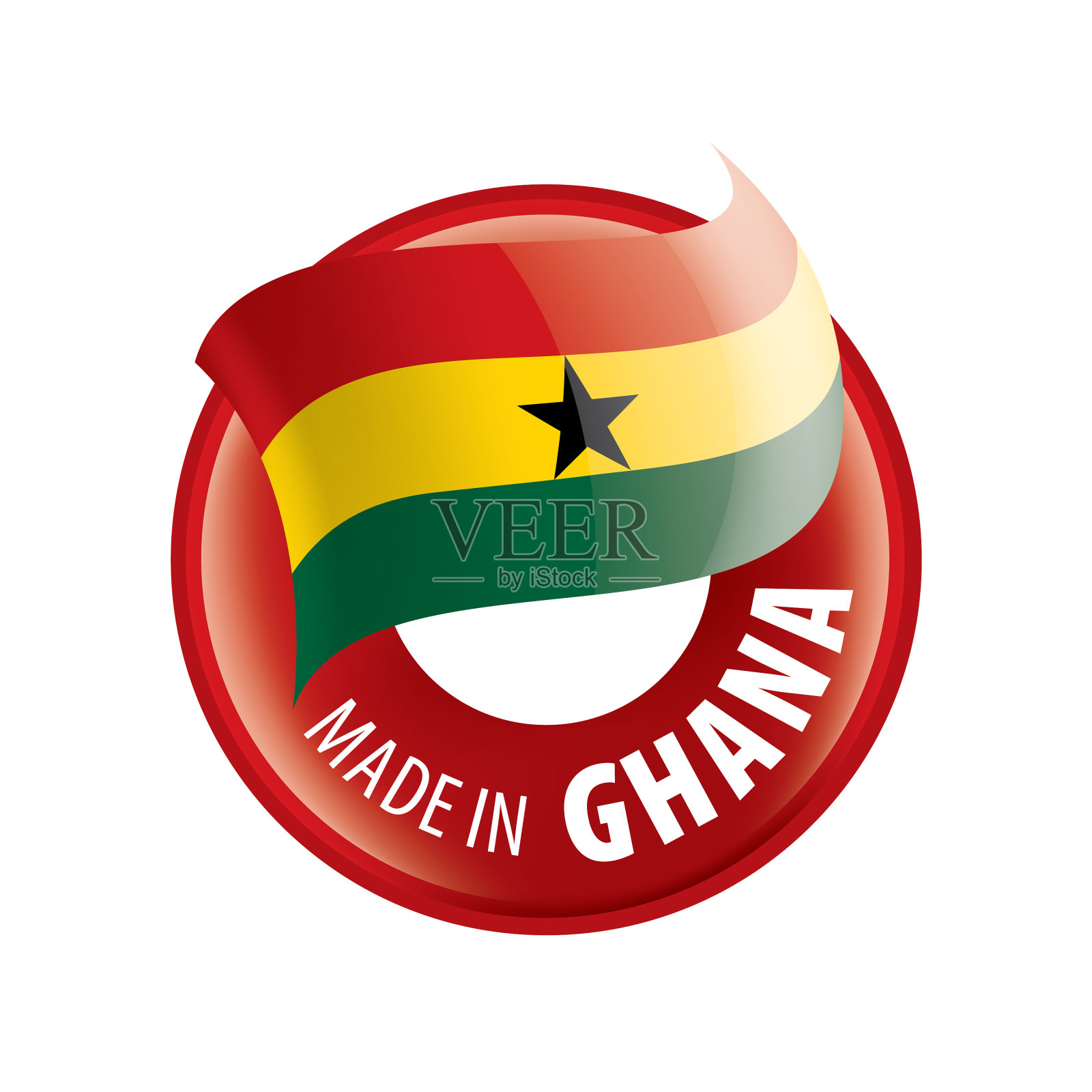 加纳国旗上的白色设计元素图片