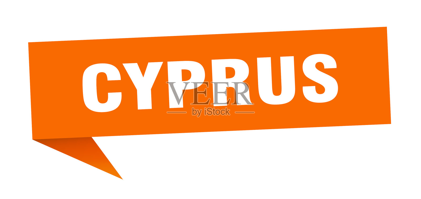 塞浦路斯贴纸橙色塞浦路斯路标指示器标志插画图片素材