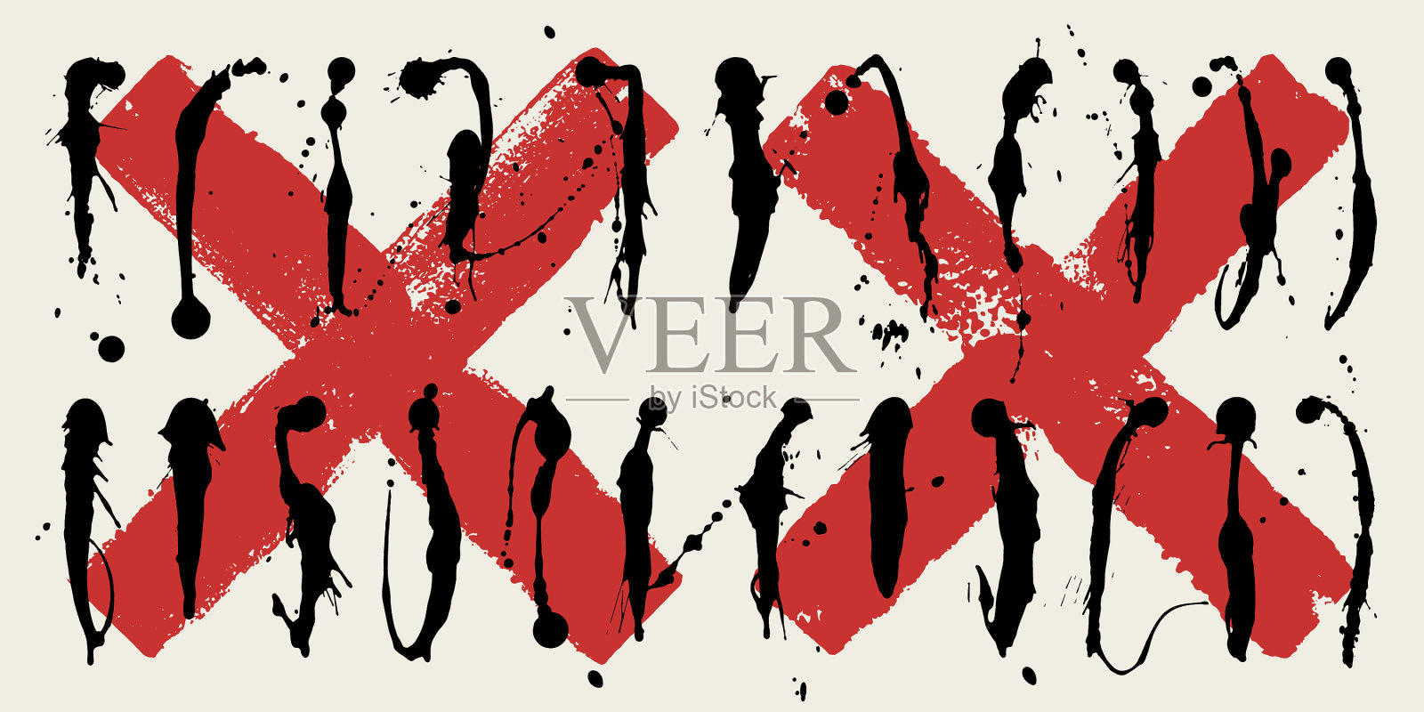 墨水污渍006插画图片素材