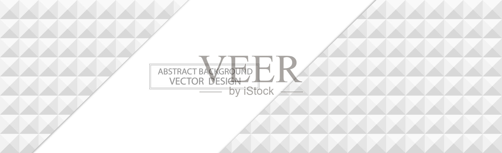 全景白网背景模板的许多相同的正方形-向量插画图片素材