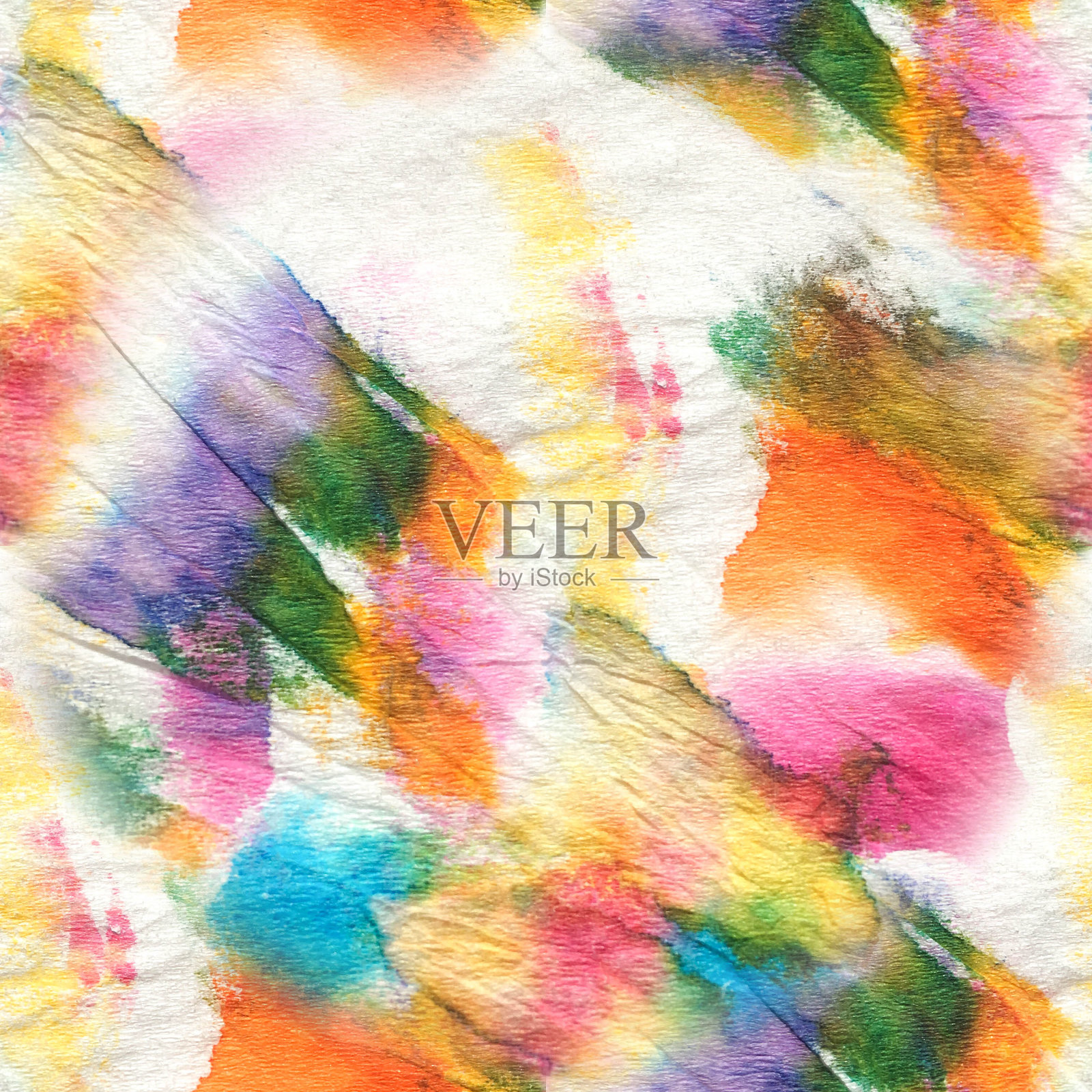 无缝染色充满活力的绘画。轻吉普赛扎染,充满活力的墙纸水彩手绘时尚。无缝的照片摄影图片