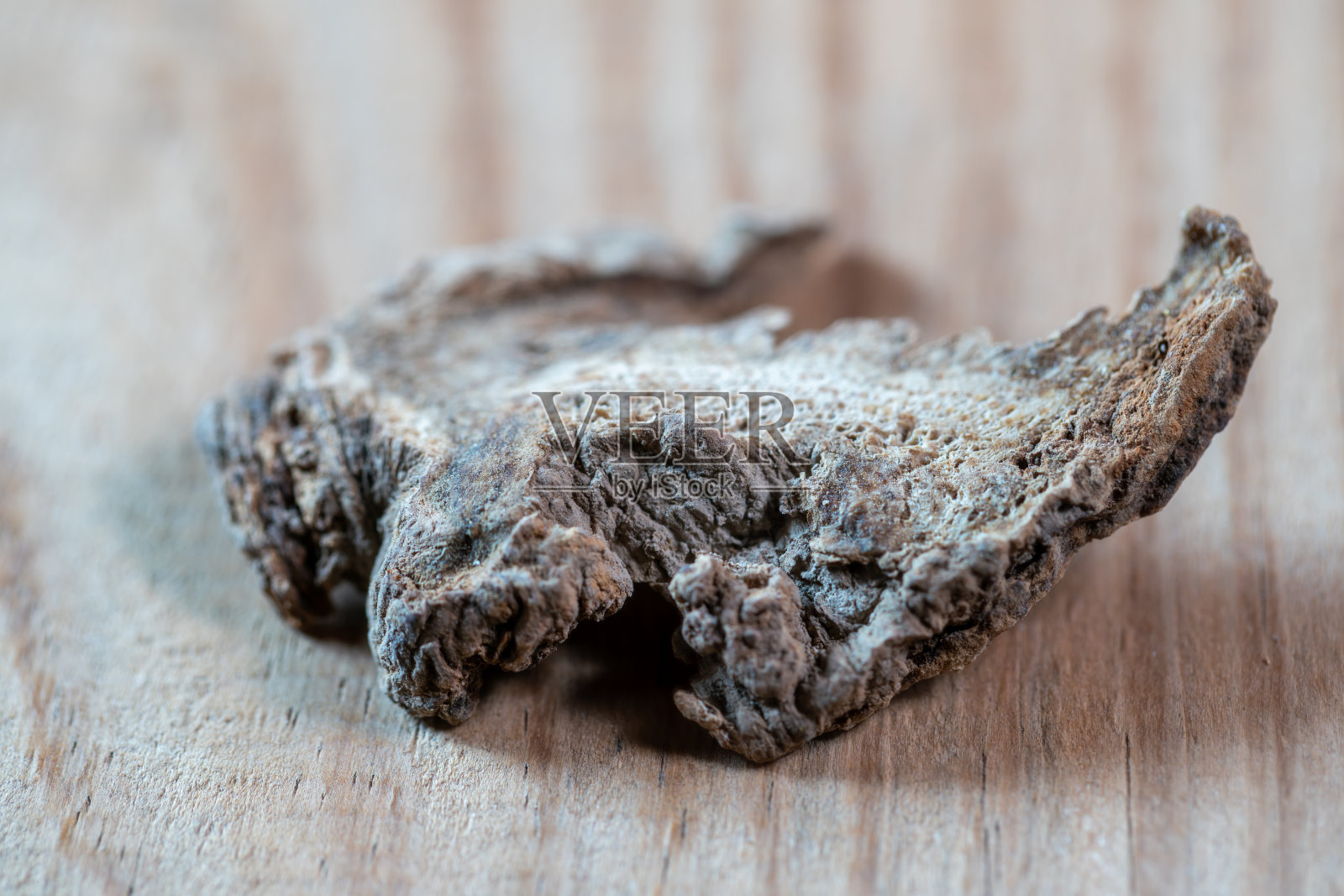 中药当归土火放在木桌上照片摄影图片