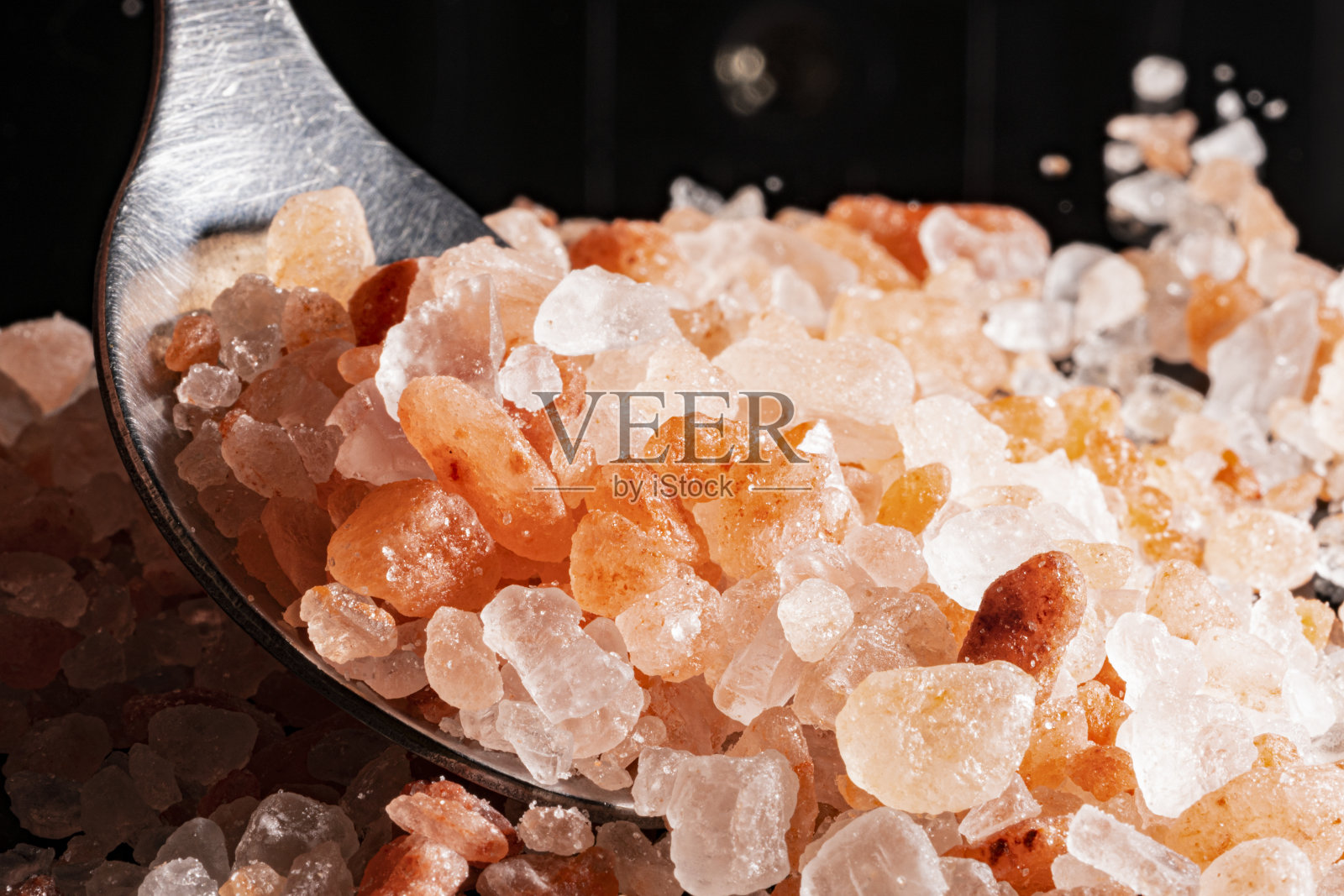 喜马拉雅粉红盐封闭隔离照片摄影图片