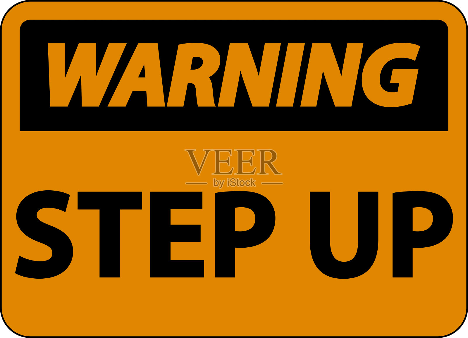 白色背景上的警告标志插画图片素材