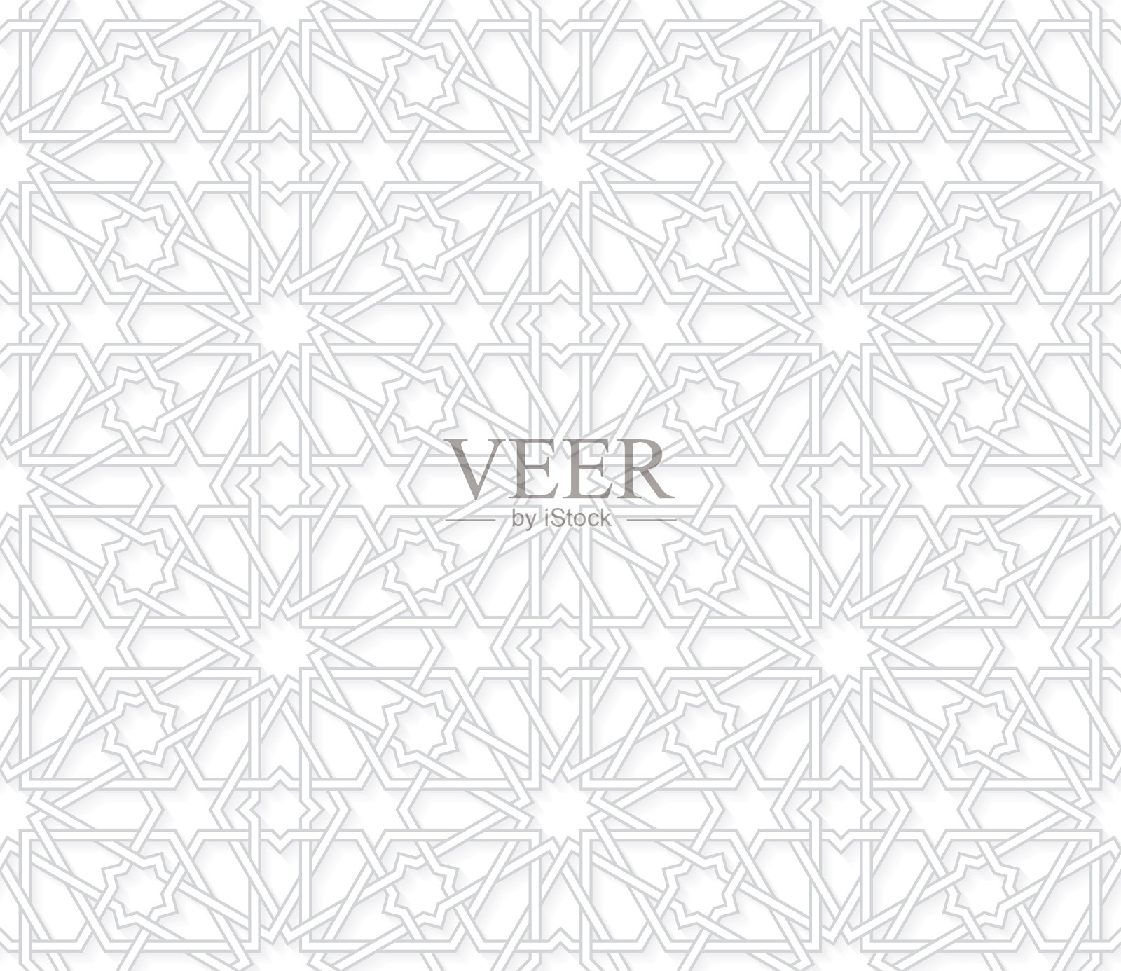 几何图案与垃圾色浅灰色插画图片素材