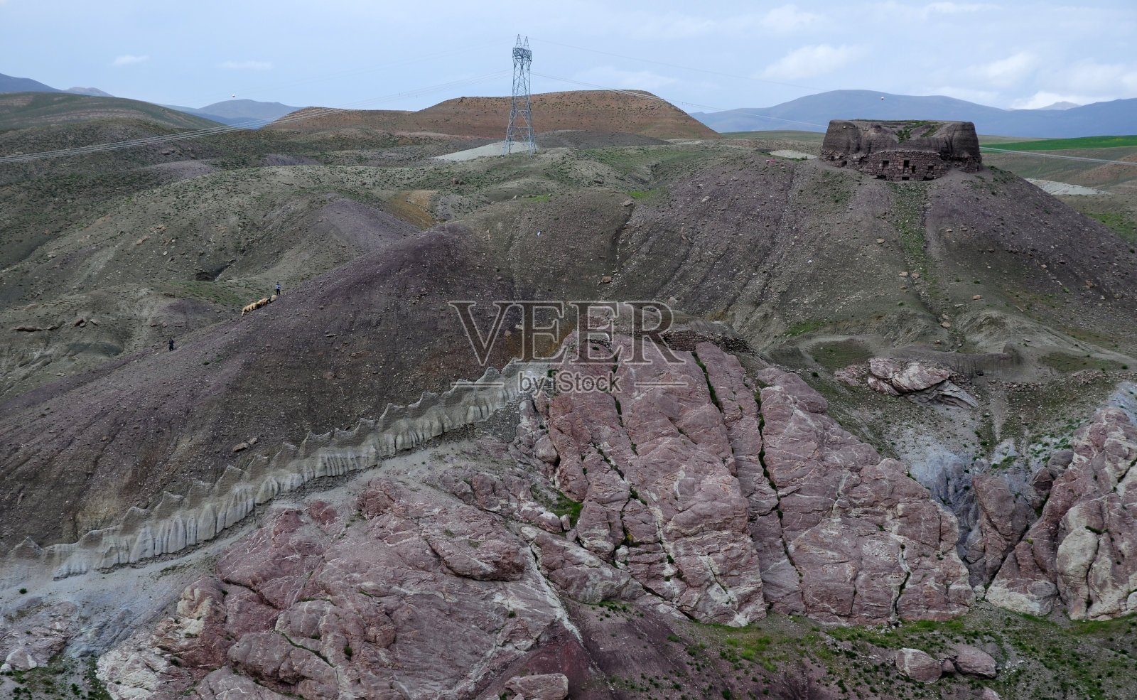 古泽尔苏 ( 胡沙普 ) - 来自 /土耳其照片摄影图片