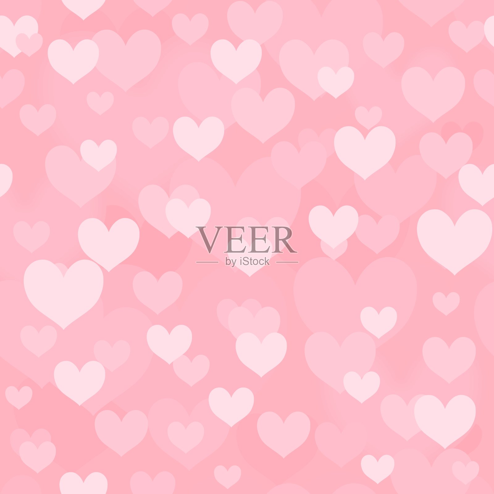 矢量红心背景插画图片素材