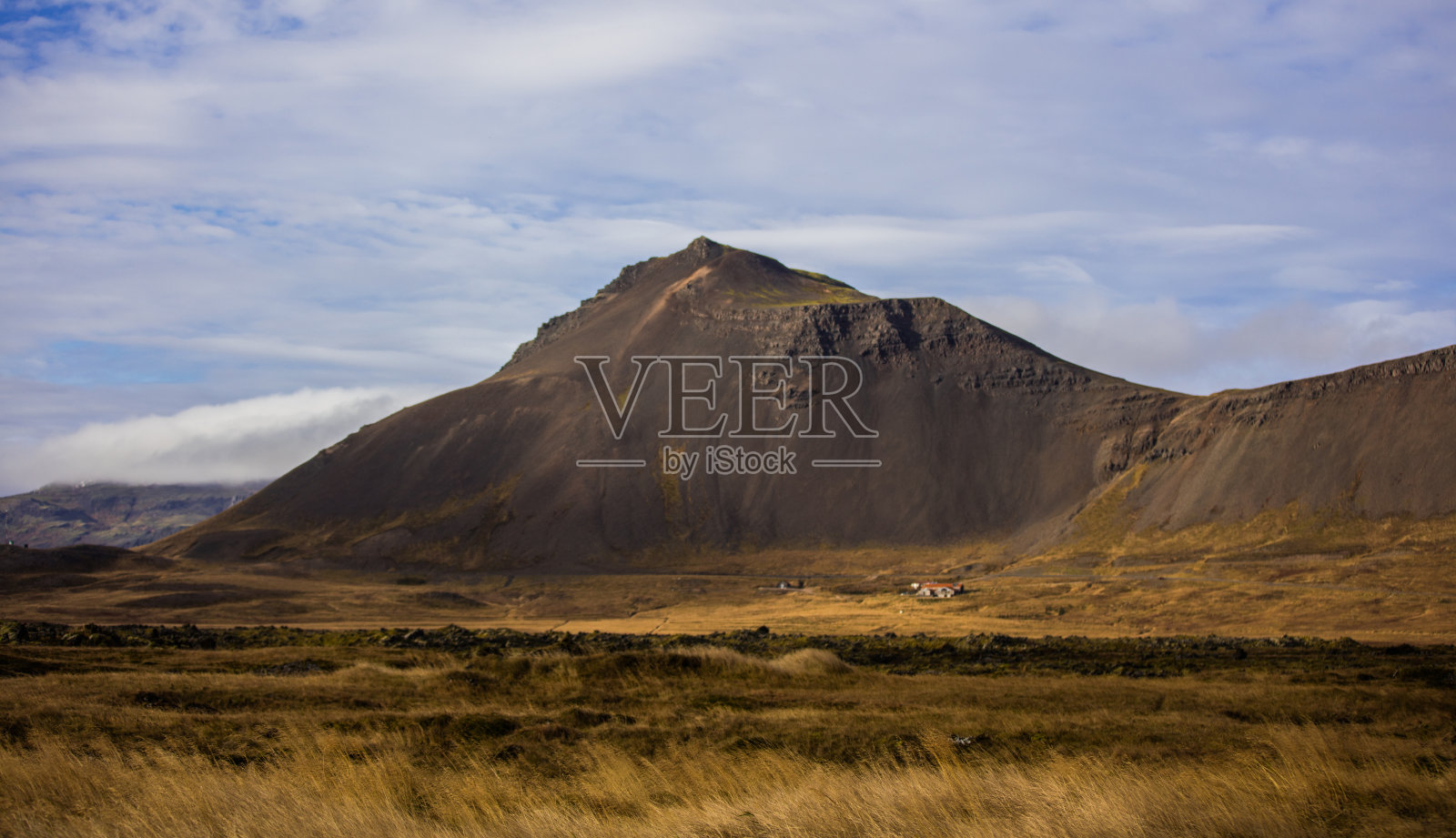 冰岛的山景照片摄影图片