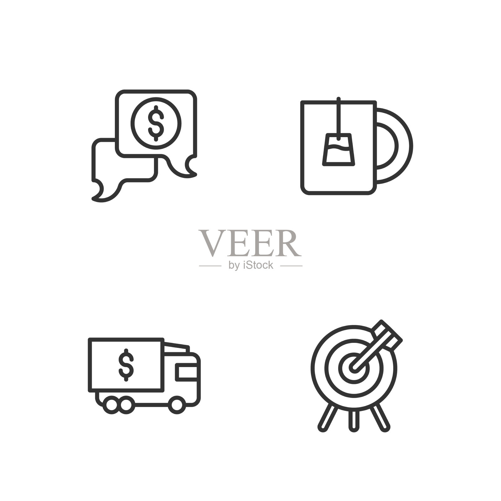 设定路线目标财务目标装甲车图标素材